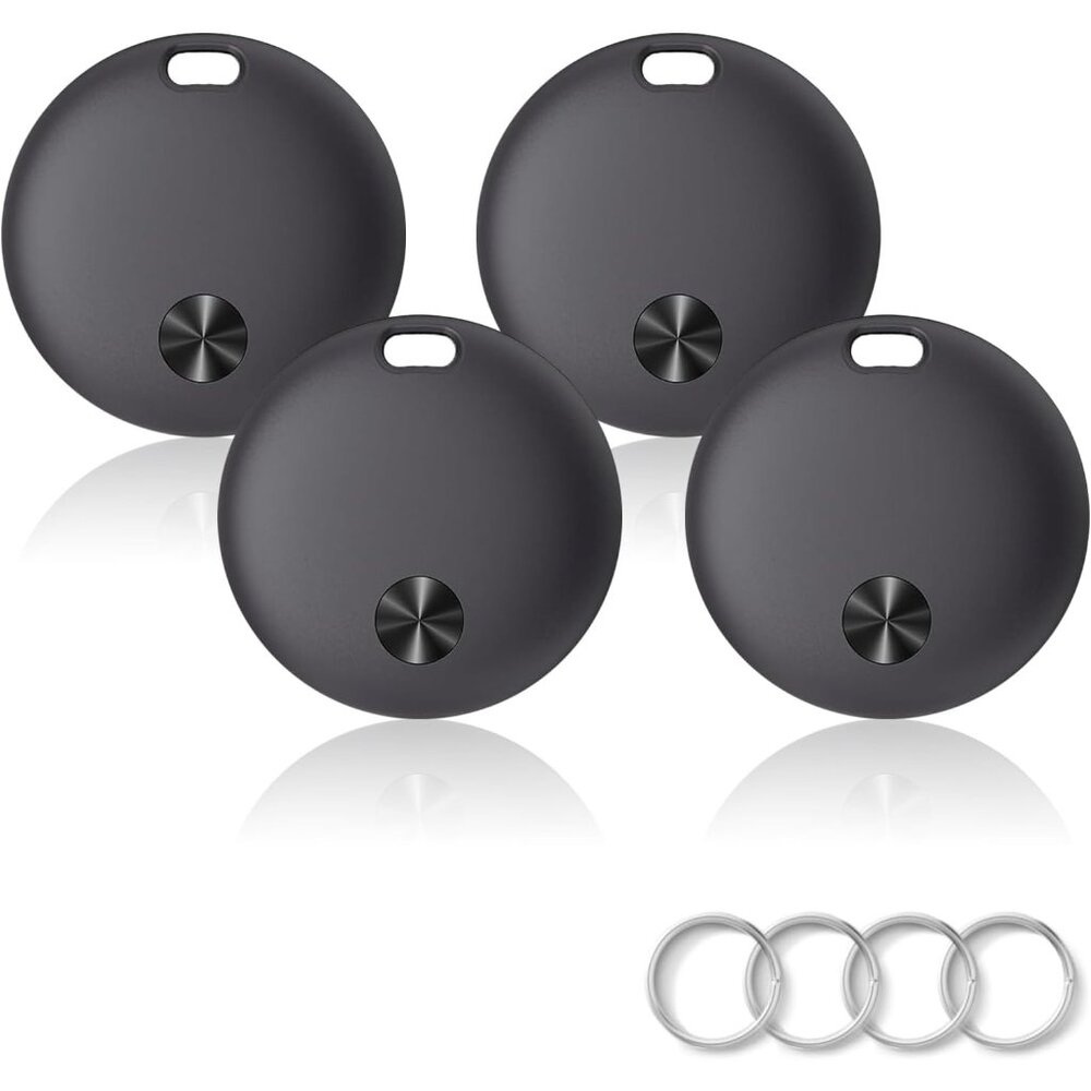 Air Tracker Tags 4 Pack Bluetooth Works with Apple Find My APP (iOS Only) Smart